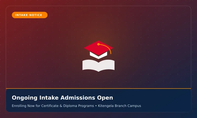 Admissions Ongoing: Enrolling Now for Certificate & Diploma Programs
