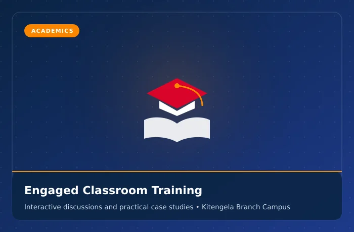 Delaware College interactive classroom learning and teamwork in Kitengela