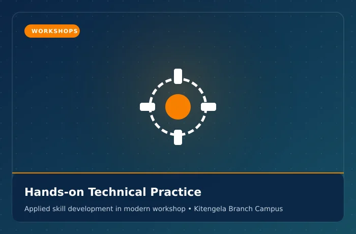 Hands-on practical training in electronics, wiring and engineering workshops